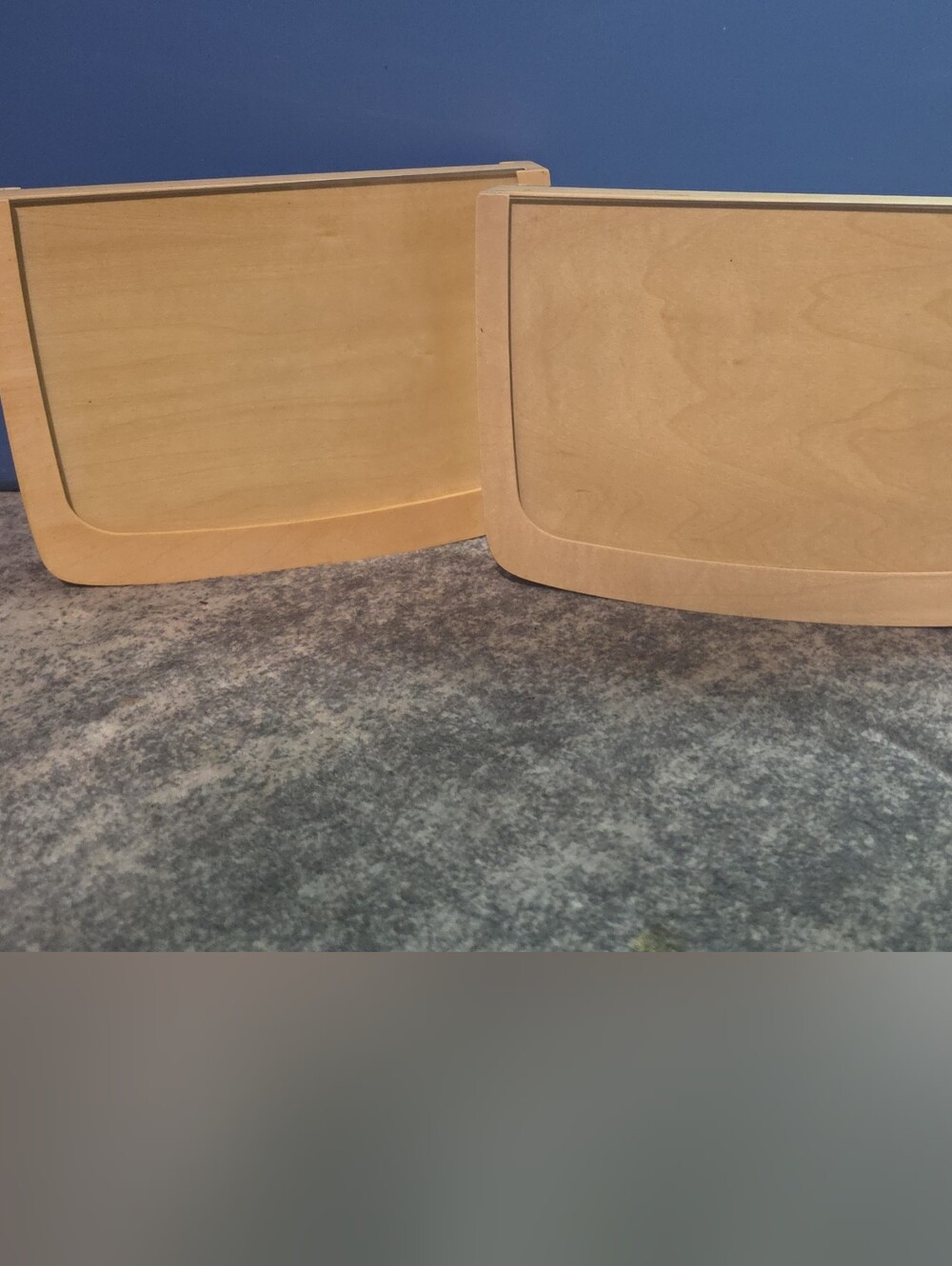 Natural Wood Home Art Panels - Set of 2 Double Sided
